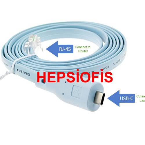 Hepsiofis Fortiget Usb Konsol Kablosu Type C Konsol Kablosu